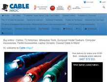 Tablet Screenshot of cablemagic.com.au